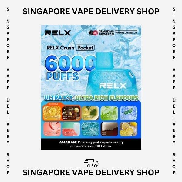 Relx Crush 6000 Puffs - sgvapedeliveryshop