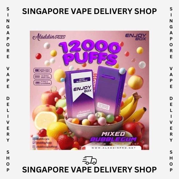 Aladdin-pro-box-12000-mixed-bubblegum-(SG VAPE DELIVERY SHOP)