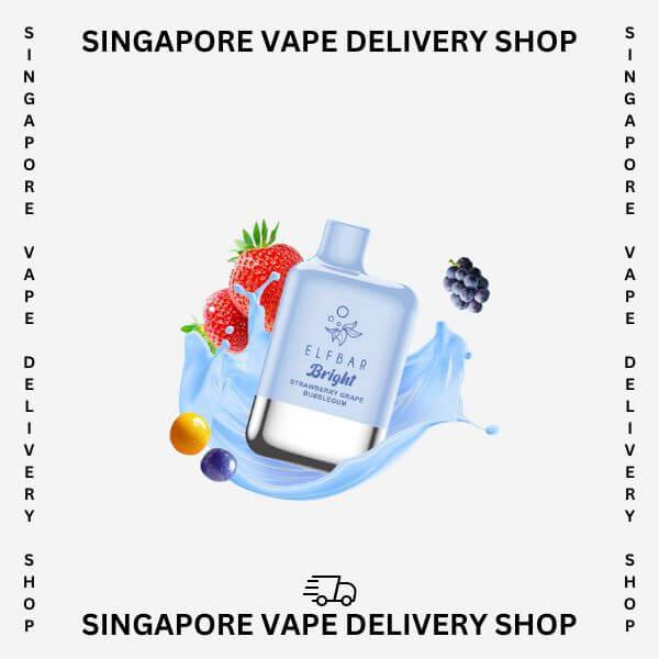 Elf_bar_bright_6000_strawberry_grape_bubblegum_(SG VAPE DELIVERY SHOP)