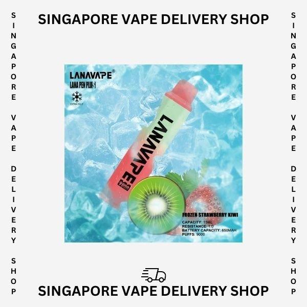 Lana-pen-plus-9000-frozen-strawberry-kiwi-(SG VAPE DELIVERY SHOP)