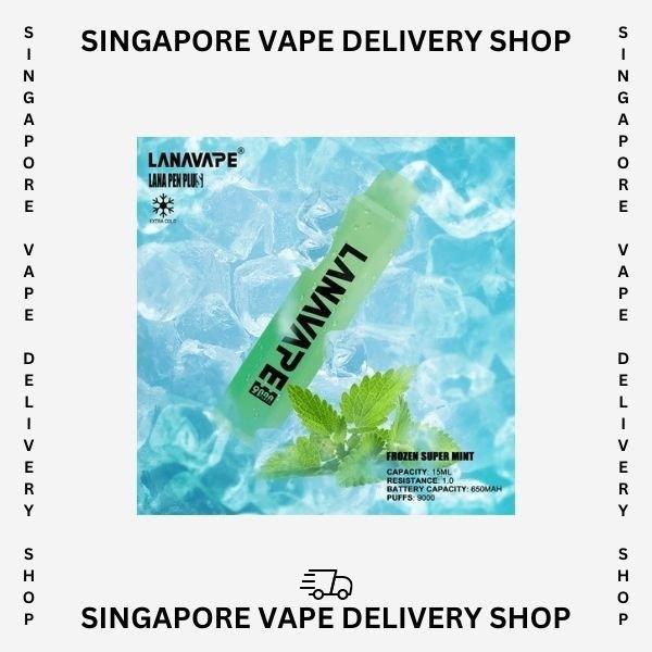 Lana-pen-plus-9000-frozen-super-mint-(SG VAPE DELIVERY SHOP)