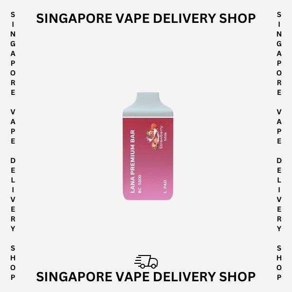 Lana-premium-bar-5800-strawberry-milk-(SG VAPE DELIVERY SHOP)