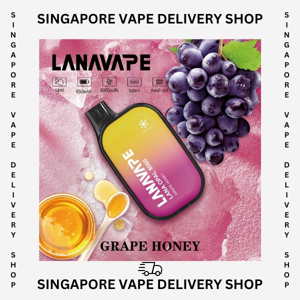 Lana_Opal_8000_Grape_honey_(SG VAPE DELIVERY SHOP)