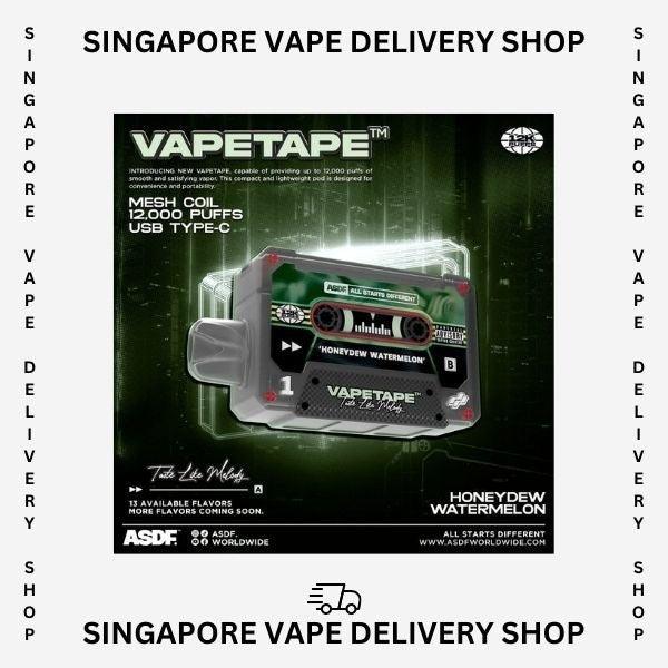 Vapetape-12000-honeydew-watermelon-(SG VAPE DELIVERY SHOP)