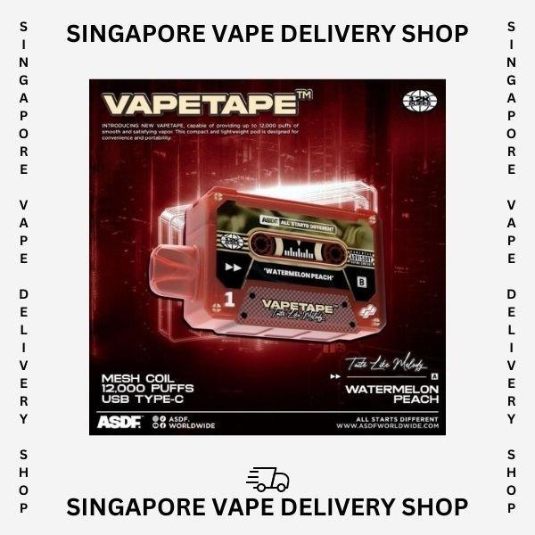 Vapetape-12000-watermelon-peach-(SG VAPE DELIVERY SHOP)