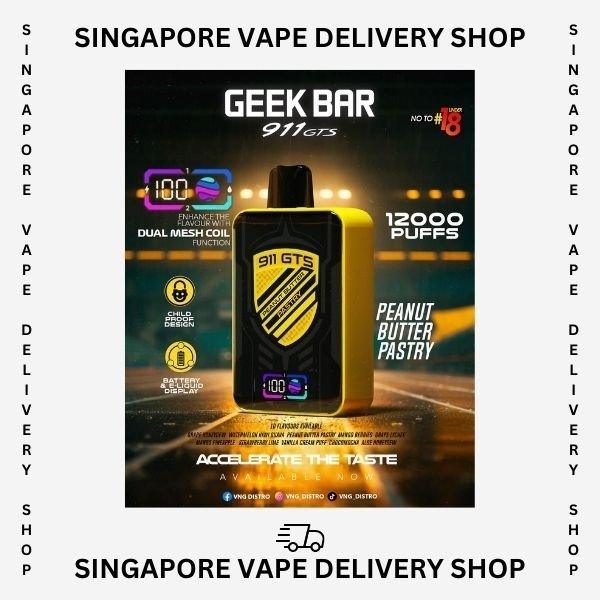 Geekbar-911-GTS-12000-peanut-butter-pastry-(SG VAPE DELIVERY SHOP)